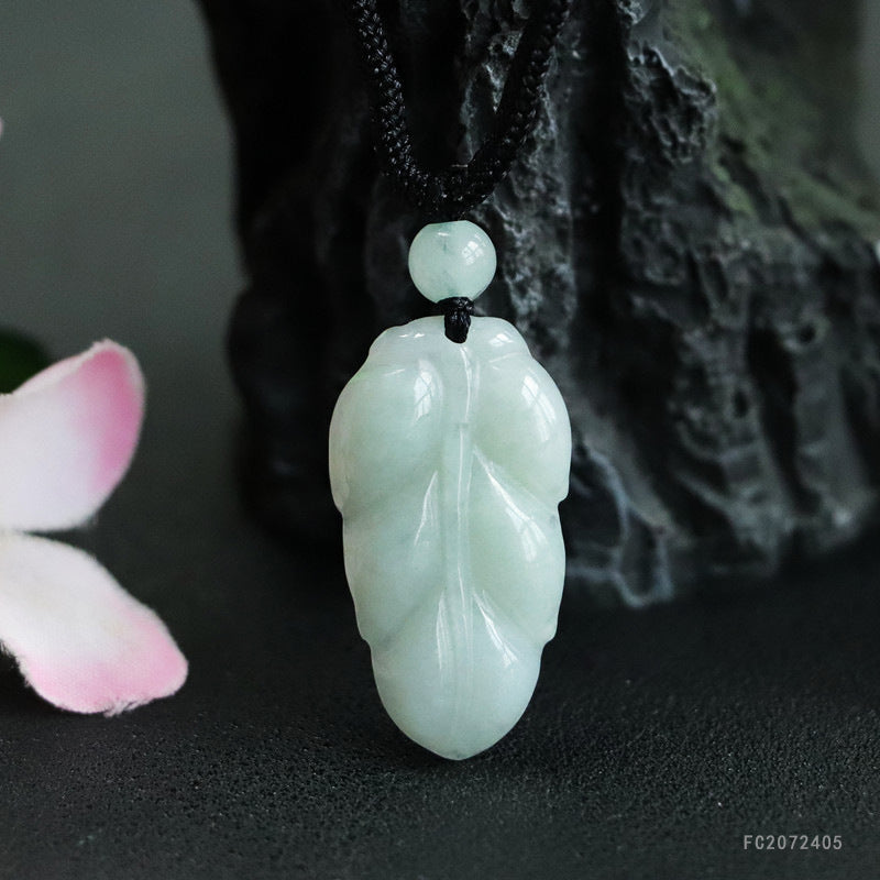 Jade Pendant with Natural Jadeite, Peaceful Buckle, Guanyin Jade Buddha, Burmese Jade Jewelry Factory Wholesale S2091518