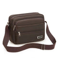 New Men's Coin Purse Casual Large Capacity Chest Bag Multi-layer Large Capacity Shoulder Bag Simple Solid Color Crossbody Bag
