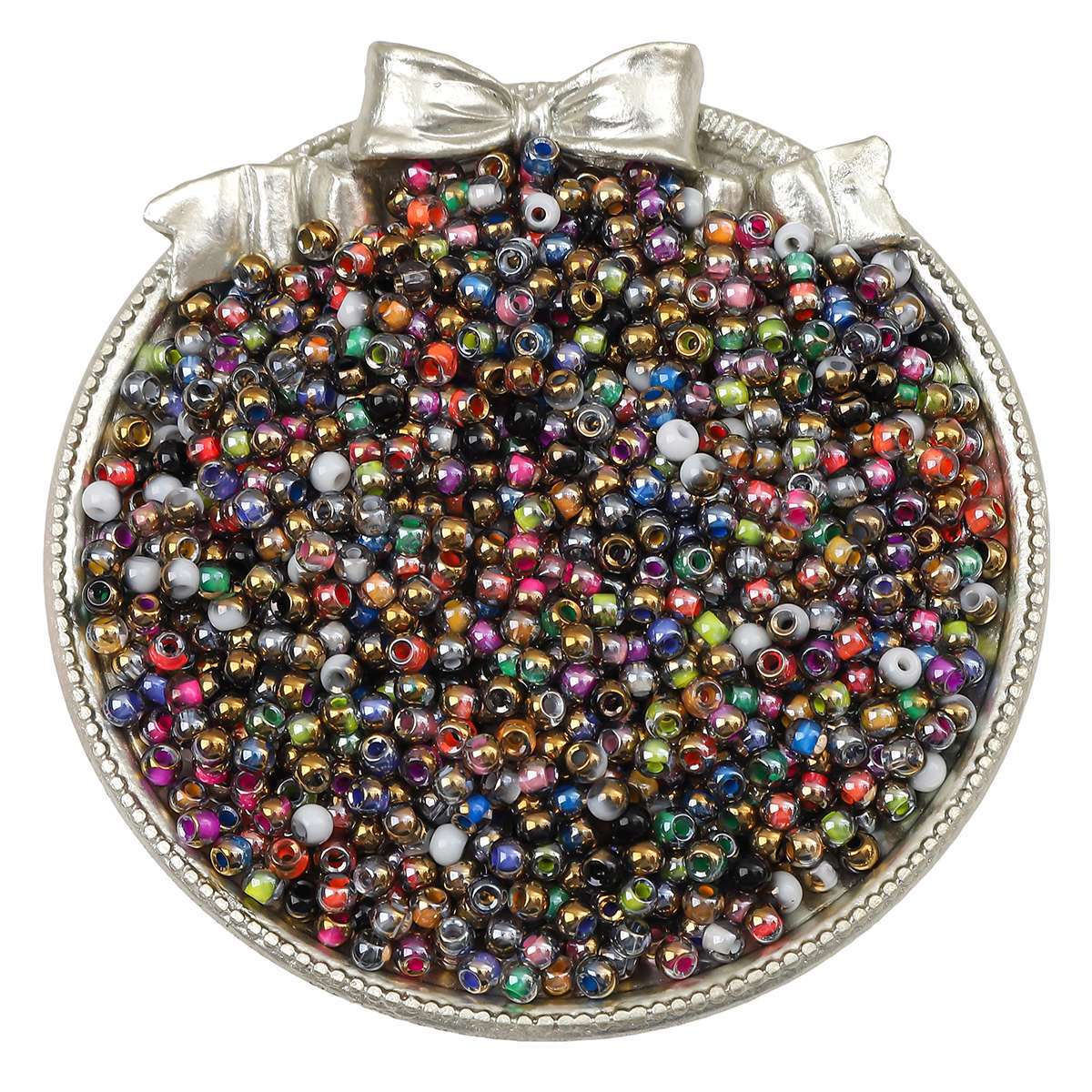 4mm domestic super high quality glass rice beads round beads diy accessories material bracelet necklace jewelry accessories loose beads