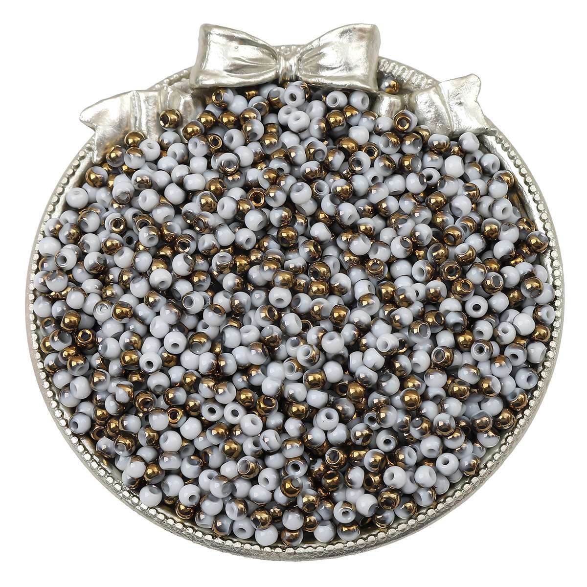 4mm domestic super high quality glass rice beads round beads diy accessories material bracelet necklace jewelry accessories loose beads