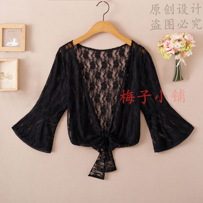 2025 Summer Sunscreen Clothing Chiffon Small Shawl Jacket Women's All-match Small Waistcoat Short Sleeve Thin Outer Short Cardigan