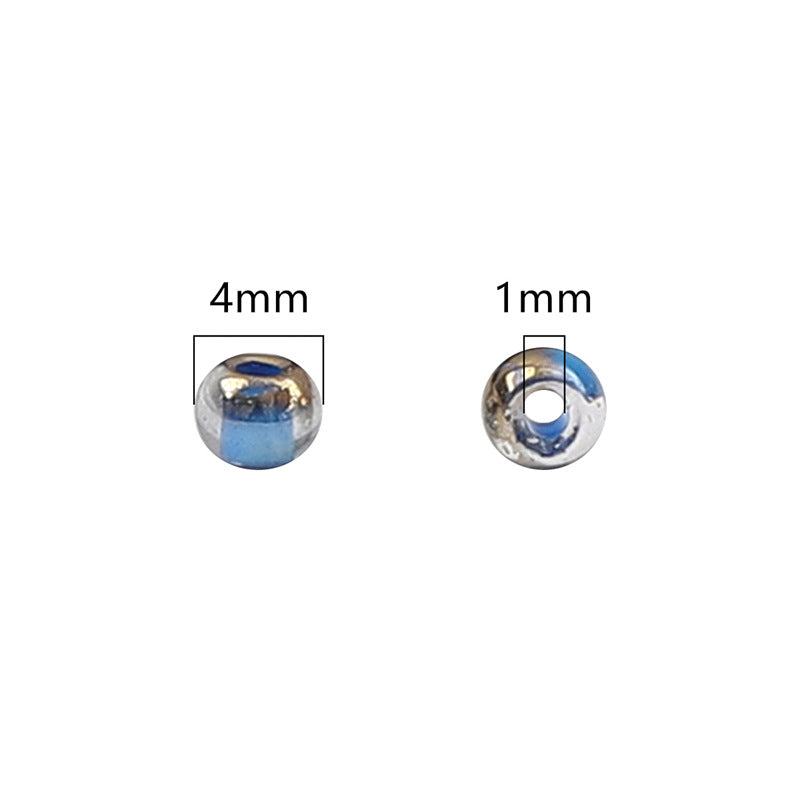 4mm domestic super high quality glass rice beads round beads diy accessories material bracelet necklace jewelry accessories loose beads