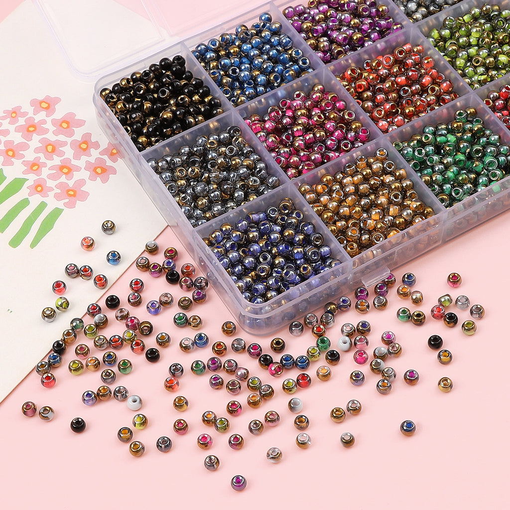 4mm domestic super high quality glass rice beads round beads diy accessories material bracelet necklace jewelry accessories loose beads