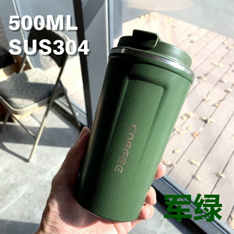Summer Insulated Stainless Steel Water Cup, Thermos Cup, Coffee Cup, Double-Layer Car Cup, Smart Display Gift Cup, Customizable