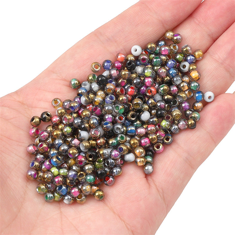 4mm domestic super high quality glass rice beads round beads diy accessories material bracelet necklace jewelry accessories loose beads