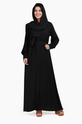 Round Collar Neck Burqa For Womens And Girls-Black (Size-3XL)