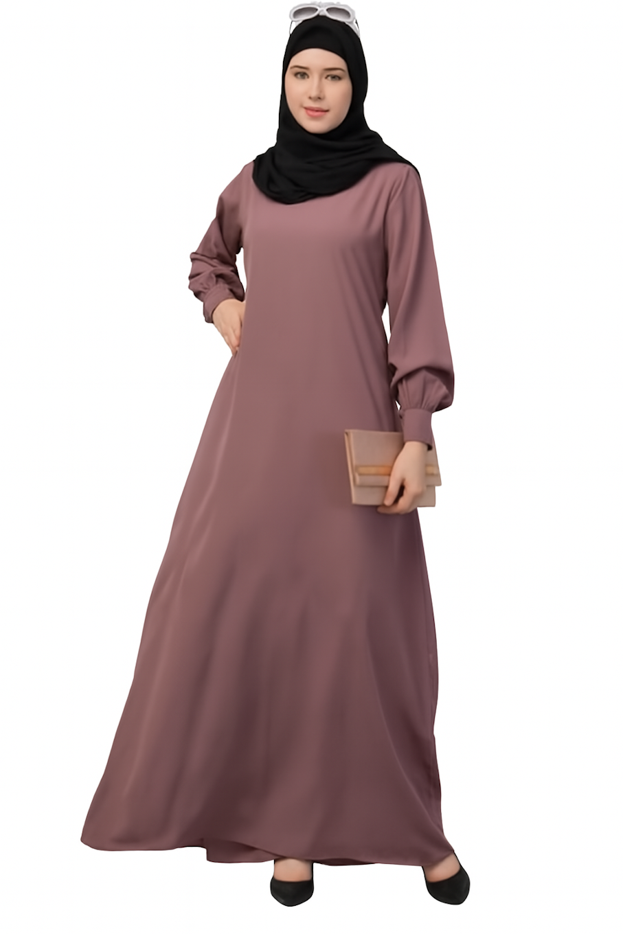 Women's Inner Abaya Dress-Pink (Size-L)