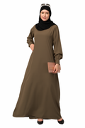Women's Inner Abaya Dress-Tan (Size-M)